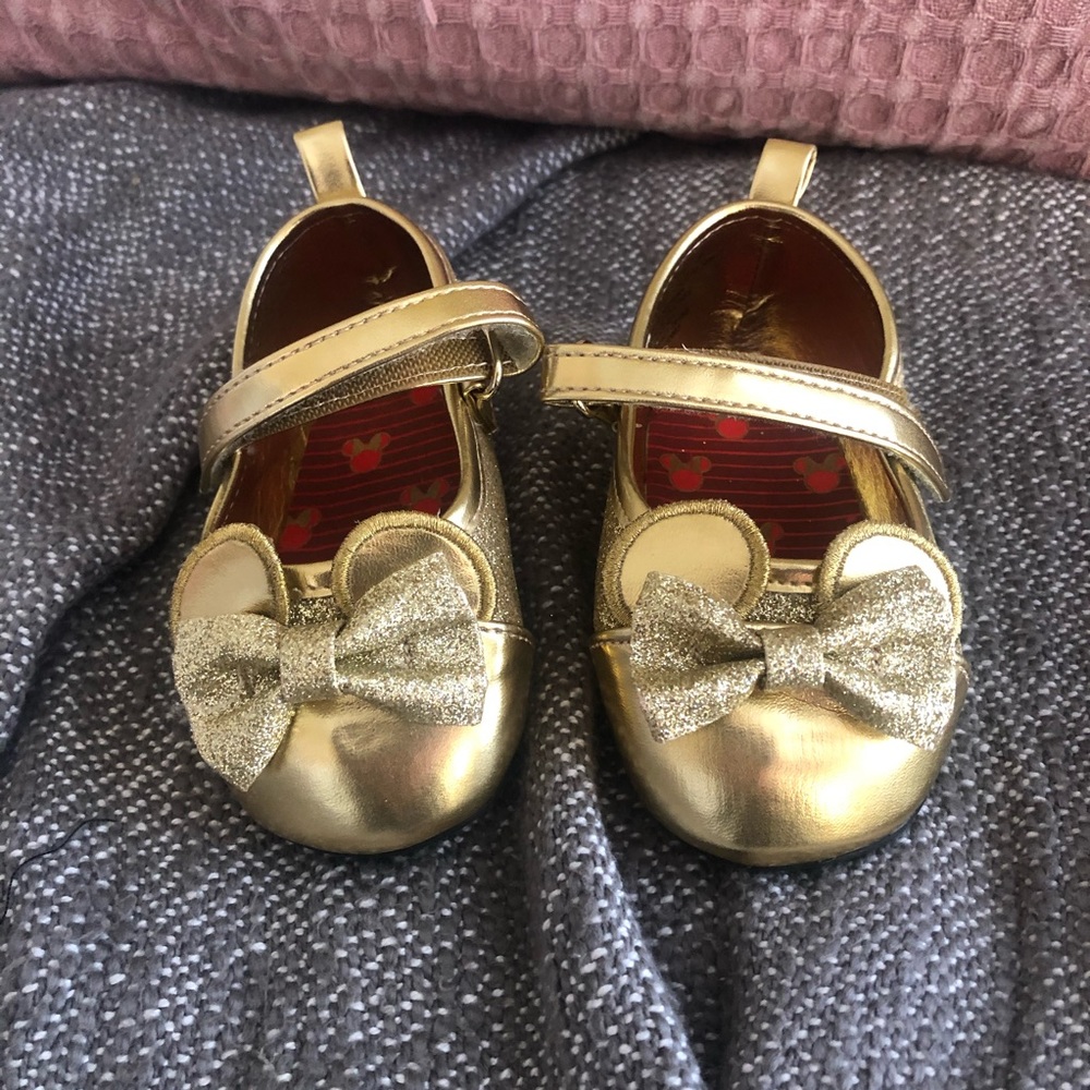 Gold Disney Toddler Shoes 12-18 Months